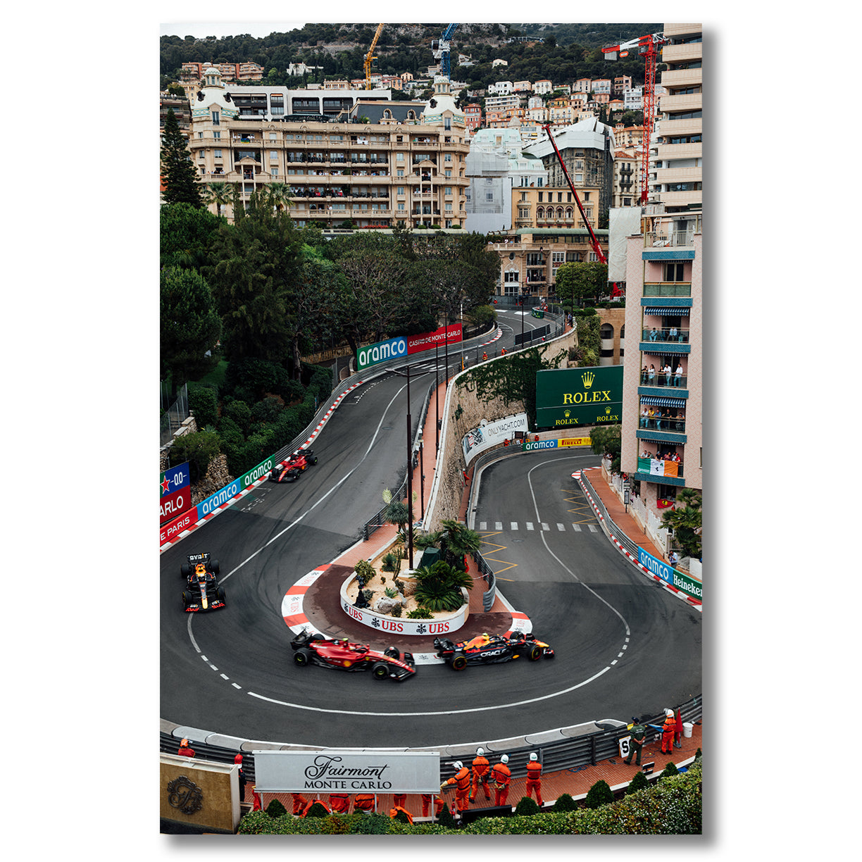 Monaco Grand Prix F1 Hairpin Art Print | Lorenzo Botero